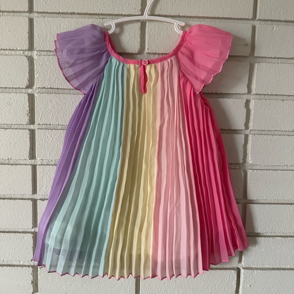 Pleated Pastel Rainbow Dress - Picture 2 of 5